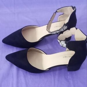 Black Ankle Strap Women's Shoes